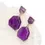 Thumbnail: Amethyst Geometric Dangle Earrings
