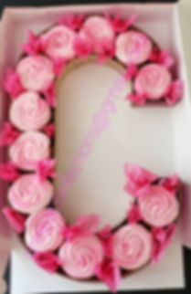Monogram Cupcakes Boxes - Single color design