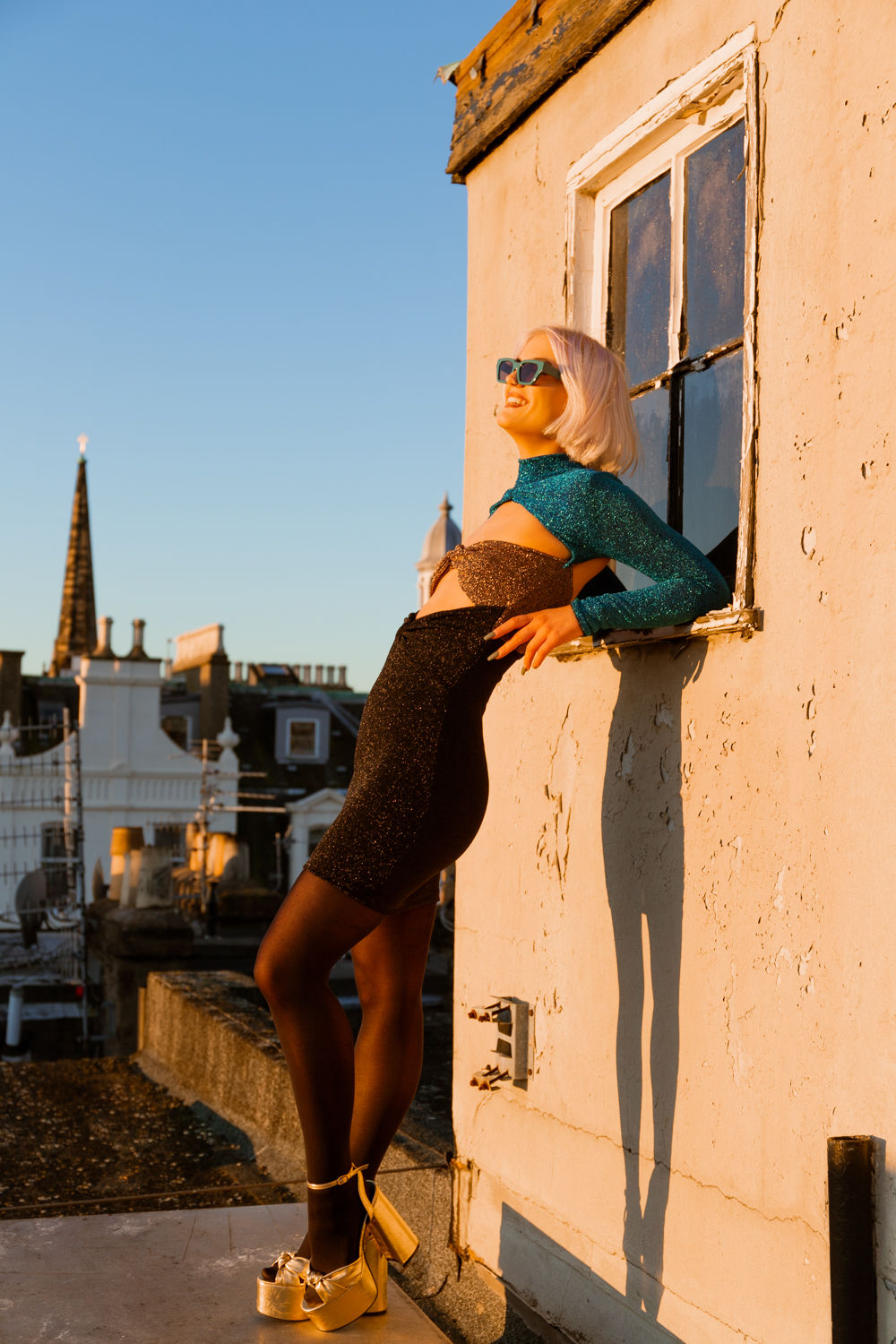 H.S "Christy" Knot Mini Dress