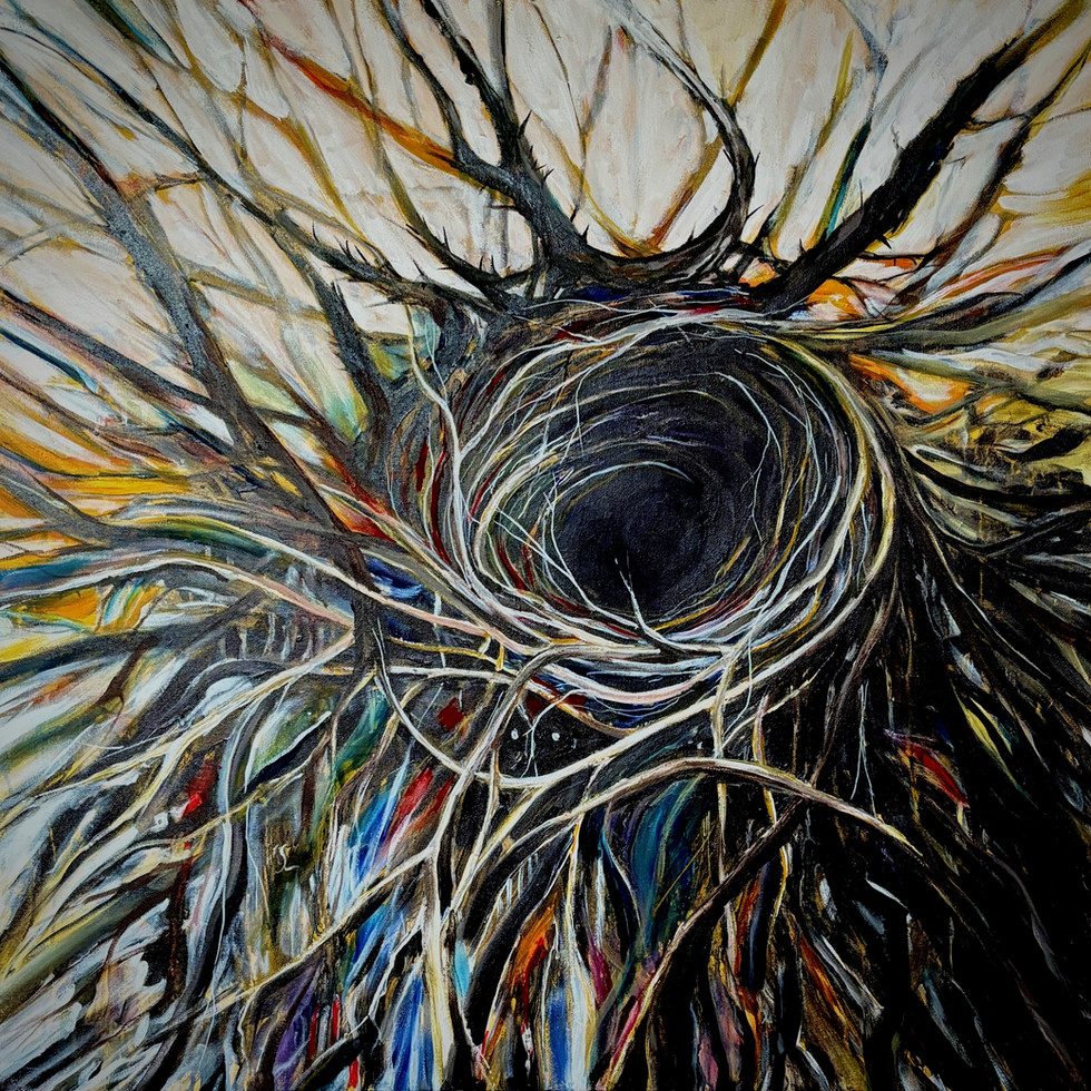 Aerial #1, 36" x 36" 