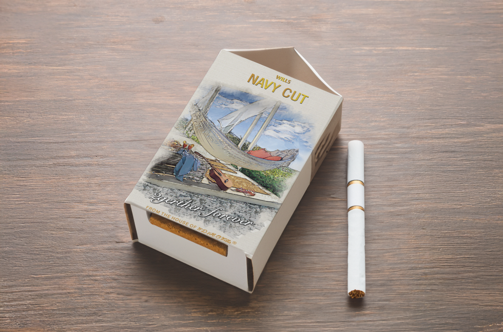 Wills Cigarette packaging
