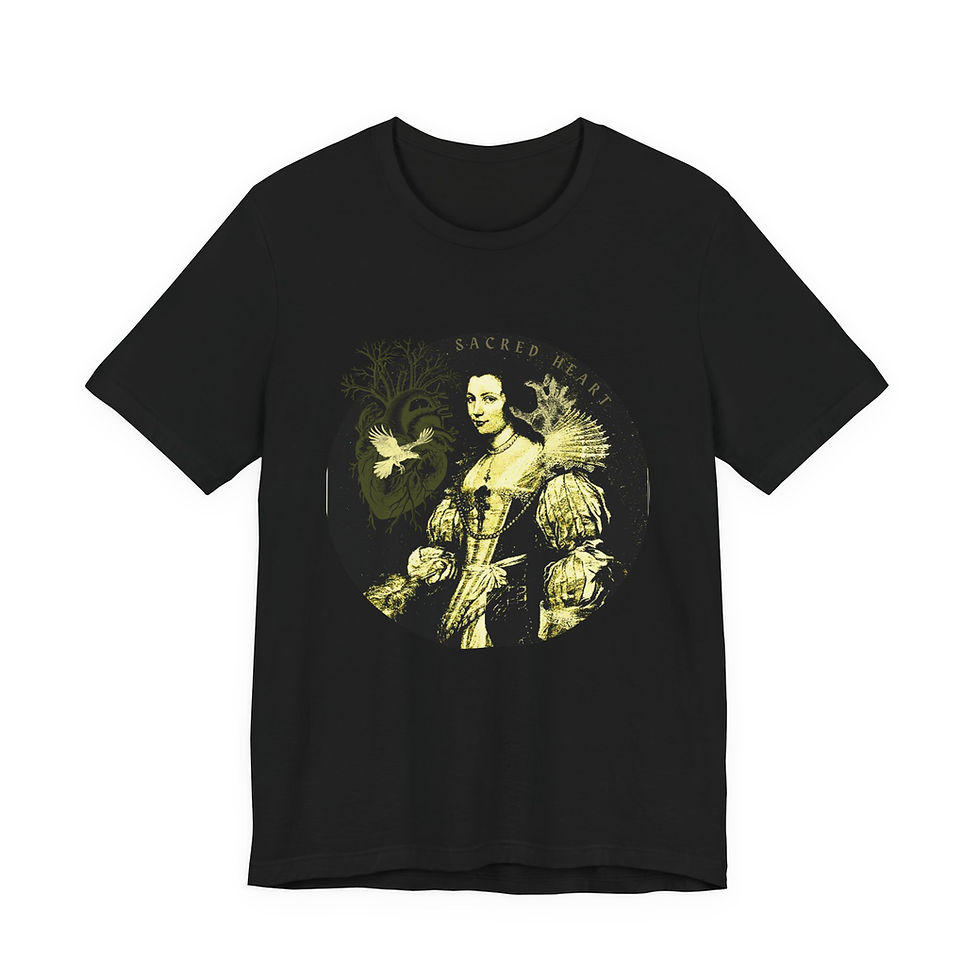 Thumbnail: Vintage Queen Portrait Tee — Retro Baroque Art T‑Shirt