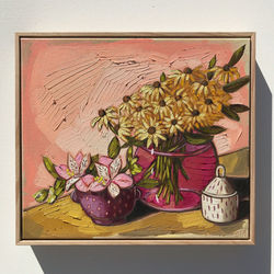 ‘Rudbeckia & Blush’ 40x45cm