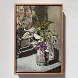Sam Michelle 'Spring Fuchsias' 48x33cm