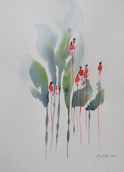 Aquarelle fleurs 09 Mary Faliere