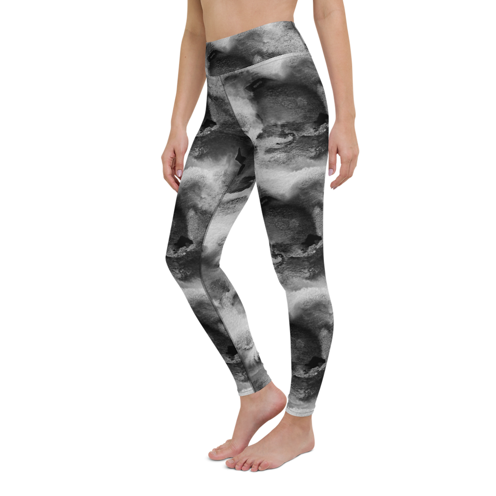 Thumbnail: Black Ink Yoga Leggings