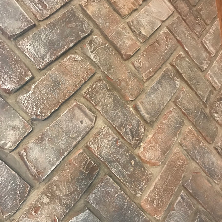 Toned Bricks on Pizza Oven Feature