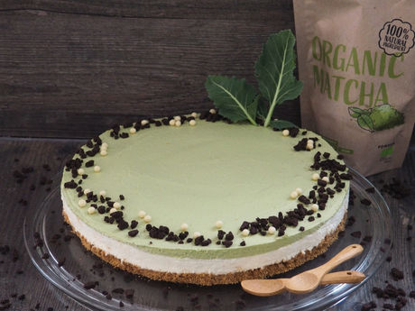 Matcha-Cheesecake