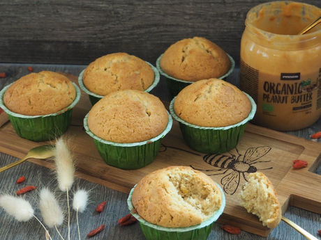 Erdnuss-Apfel-Muffins