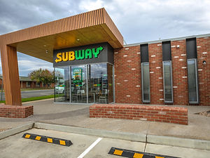 Front of a subway building