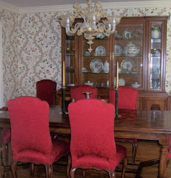 Red Dining Room 1