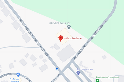 Plan d'accès à la salle