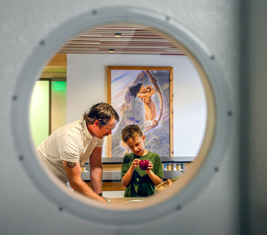 Snoqualmie Tribe Child Development Center classroom teacher and student