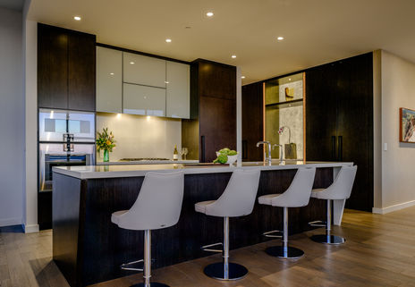 One88 luxury penthouse condo interior kitchen modern architecture