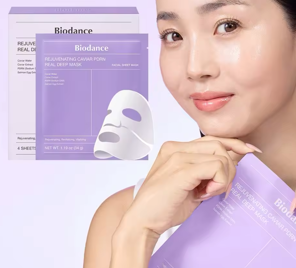 Biodance Caviar PDRN Real Deep Mask – 4pcs Set