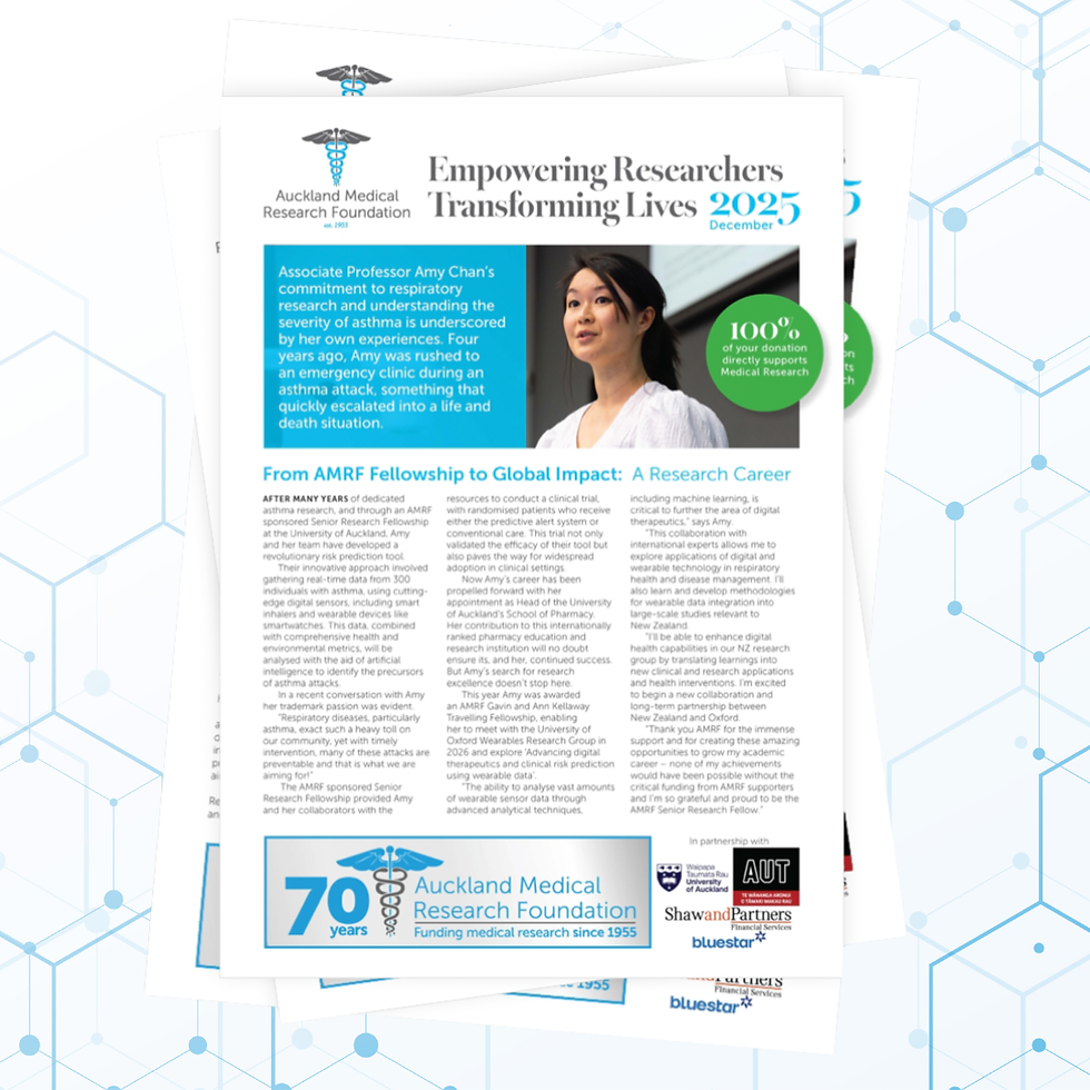 Cover of AMRF newsletter