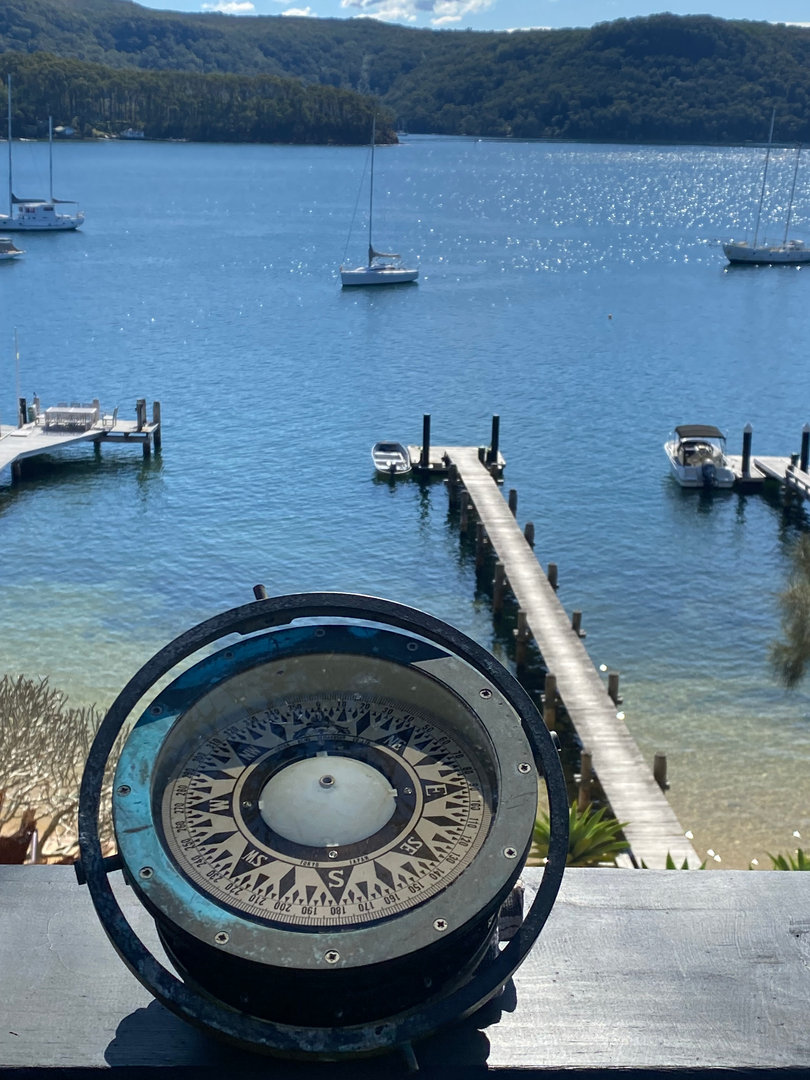 Vintage porthole detail on the waterfront