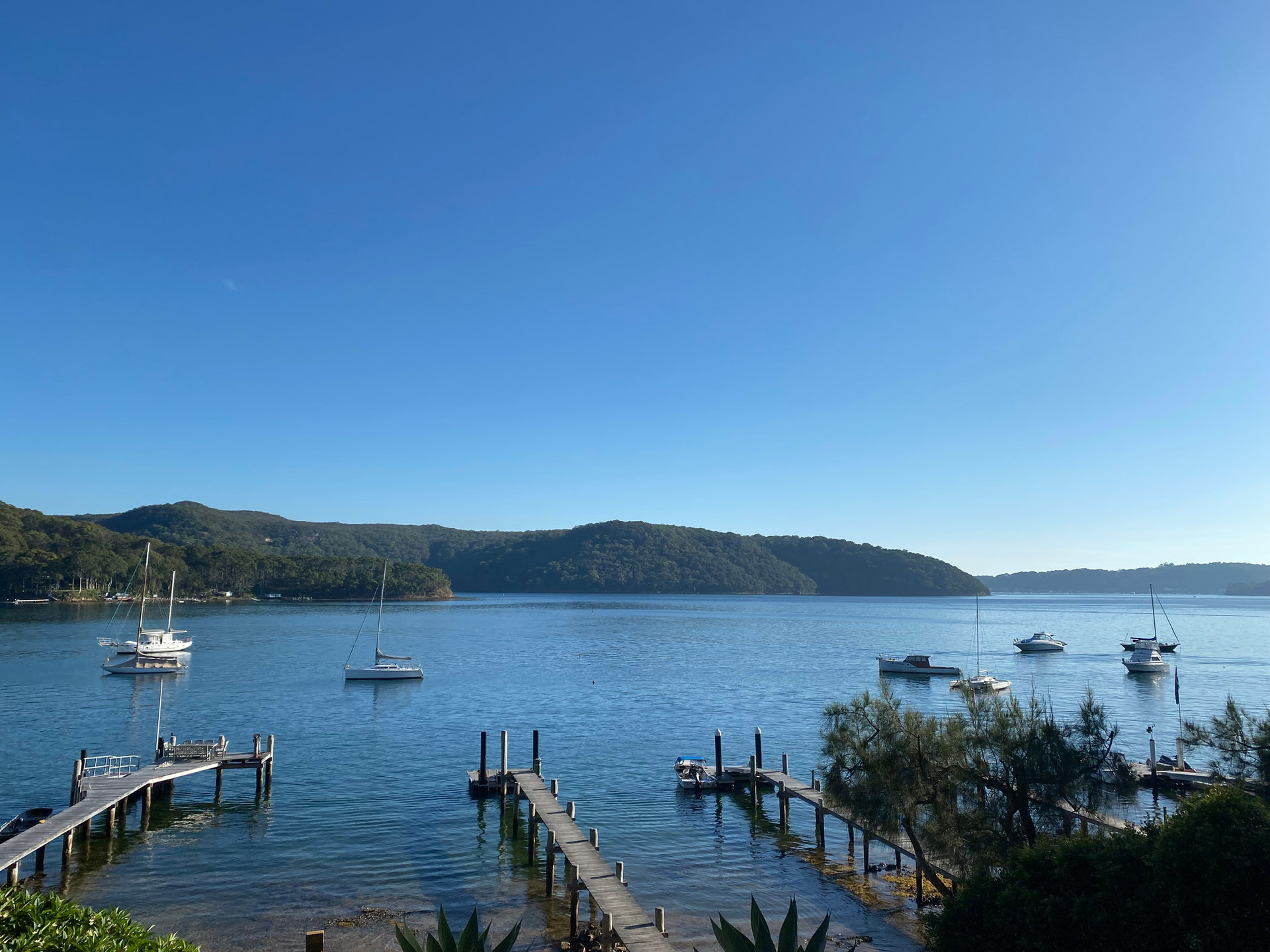 Morning light on the jetty at The Sea Shanty