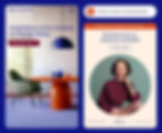 Diseño del sitio web de una empresa de diseño de interiores, que muestra su dominio gratuito en la parte superior derecha.
