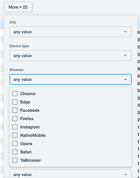 bot log report filters on wix