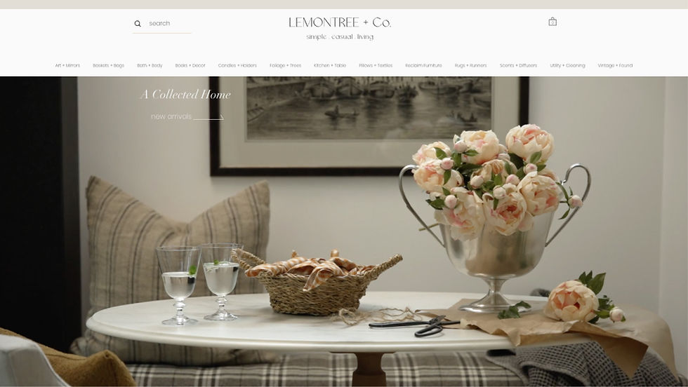 Lemontree + Co website example