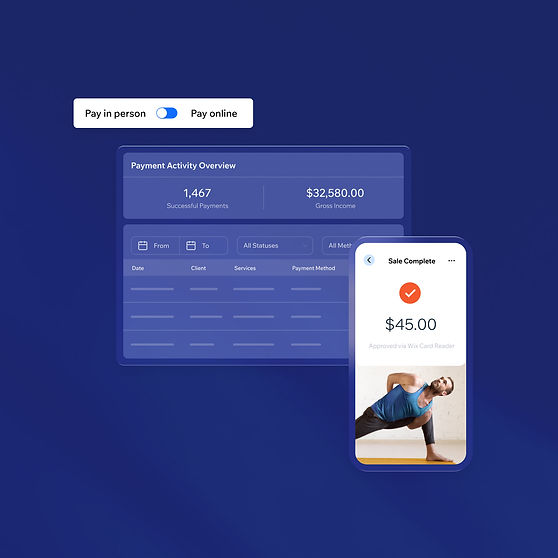 Wix Bookings POS Mobile point of sale system