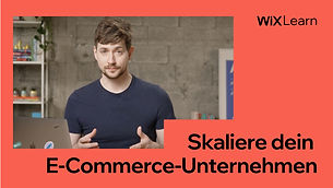 Bild des Moderators eines Kurses zu E-Commerce bei Wix Learn.