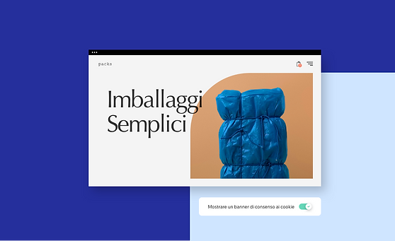 Un negozio online per imballaggi.
