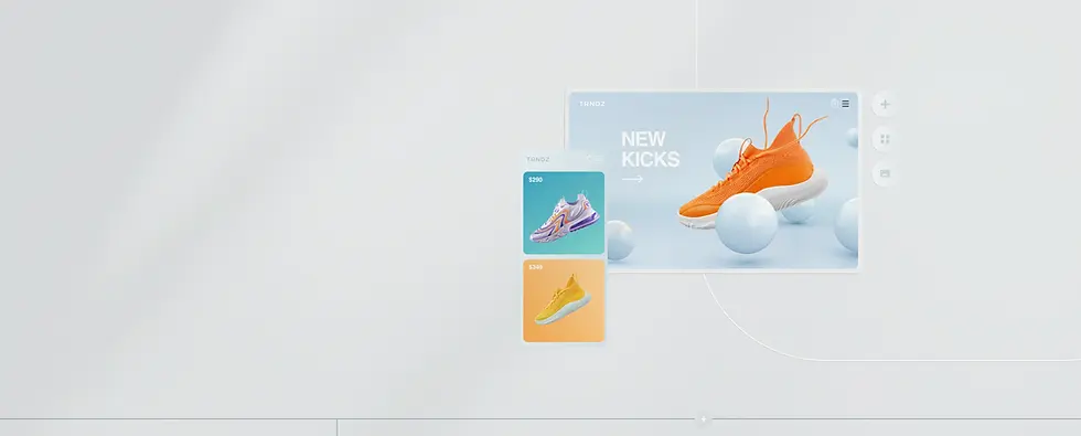 New kicks page of fashion website