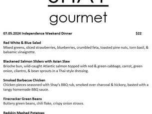 The Galley / Friday 7.5 Menu