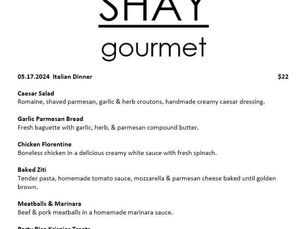 The Galley / Friday 5.17 Menu