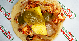 Authentic al pastor tacos 