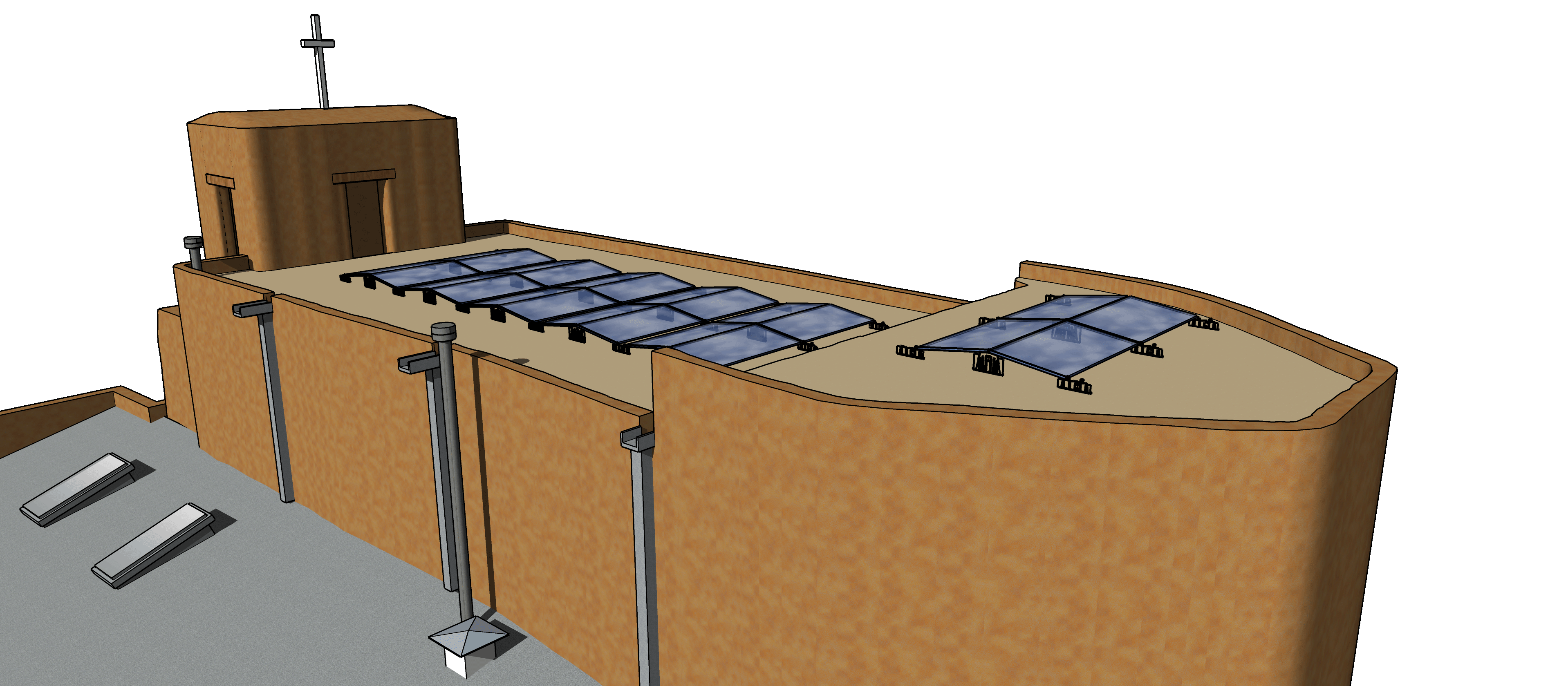 San Miguel Church Santa Fe NM Blueprints for Solar Install