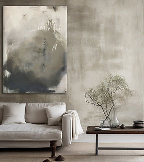 abstract painting insitu
