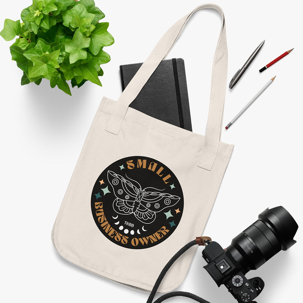 Thumbnail: SMALL BUSINESS mystic moth tote bag