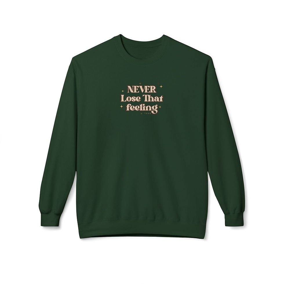 Thumbnail: never lose that feeling -multiple color options Softstyle Crewneck Sweatshirt
