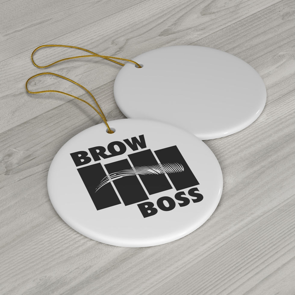 Brow boss black flag ornament Ceramic Ornament, 4 Shapes