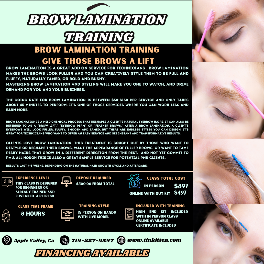 BROW LAMINATION TRAINING