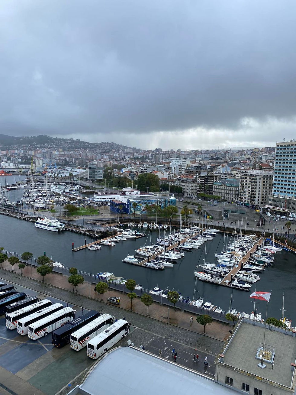 View from Iona overlooking Vigo in Spain