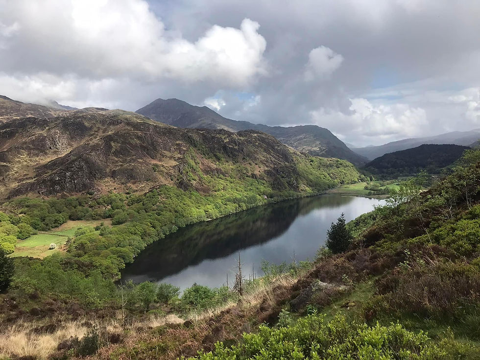 views of lake near Beddgelert