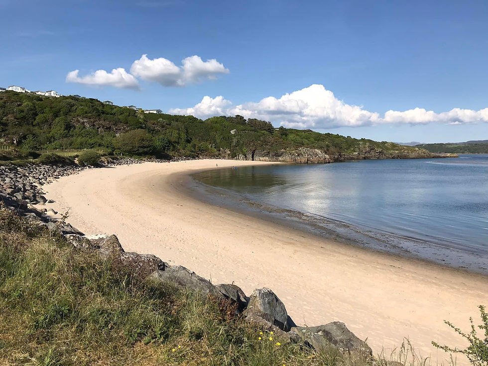 Sandy bay near Porthmadog