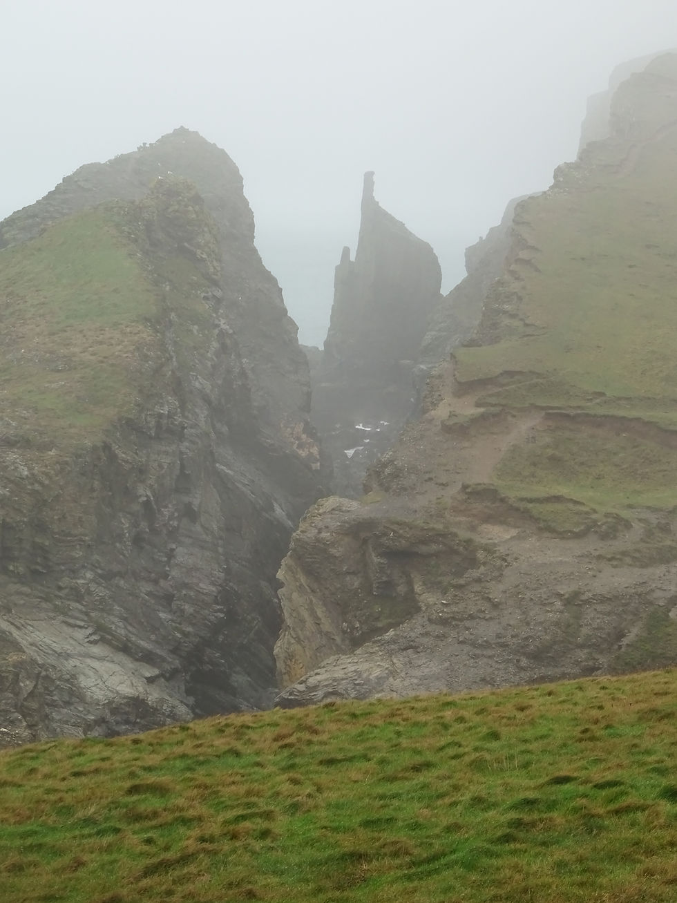Tregudda Gorge in the mist