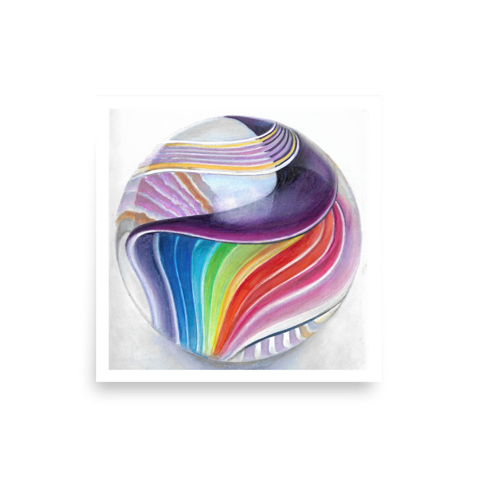 Thumbnail: Marble 8 Square Poster