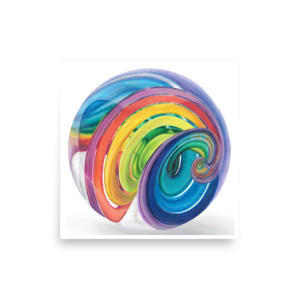 Thumbnail: Marble 6 Square Poster
