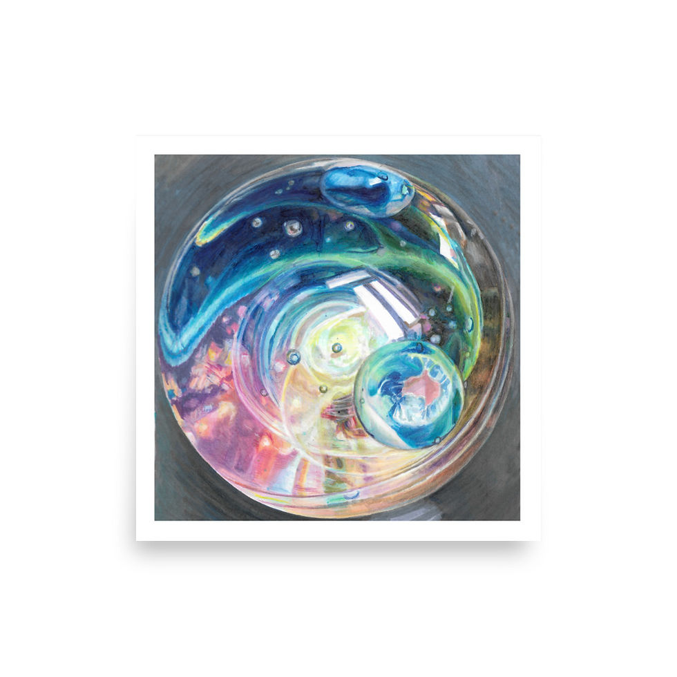Thumbnail: Marble 9 Square Poster