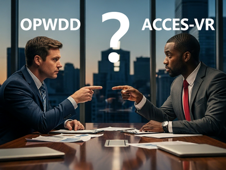 What is the difference between ACCES-VR Job Placement and ACCES-VR/OPWDD Supported Employment?