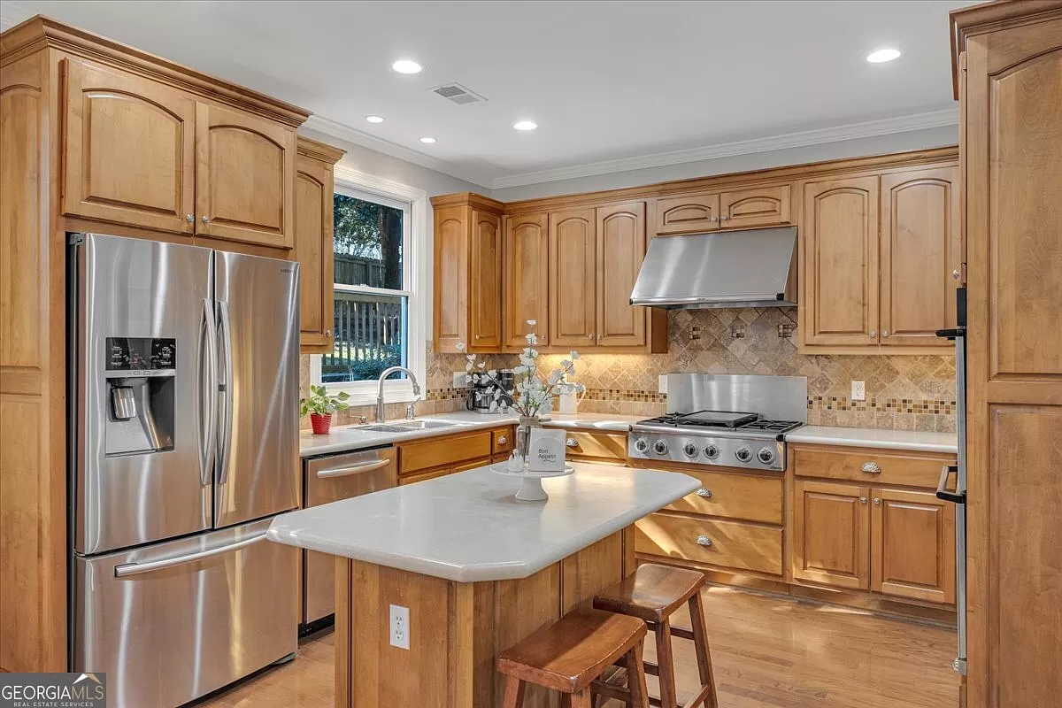 The before: a dated kitchen before the transformation!