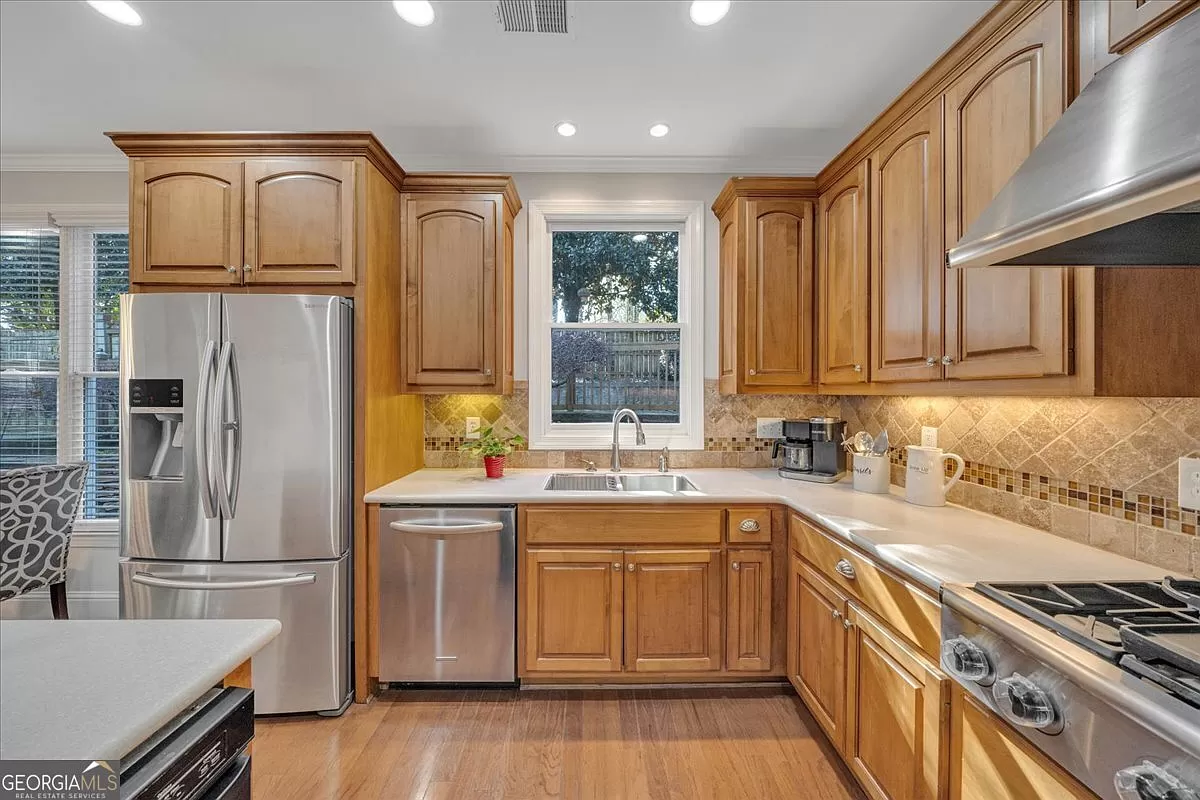 The before: a dated kitchen before the transformation!