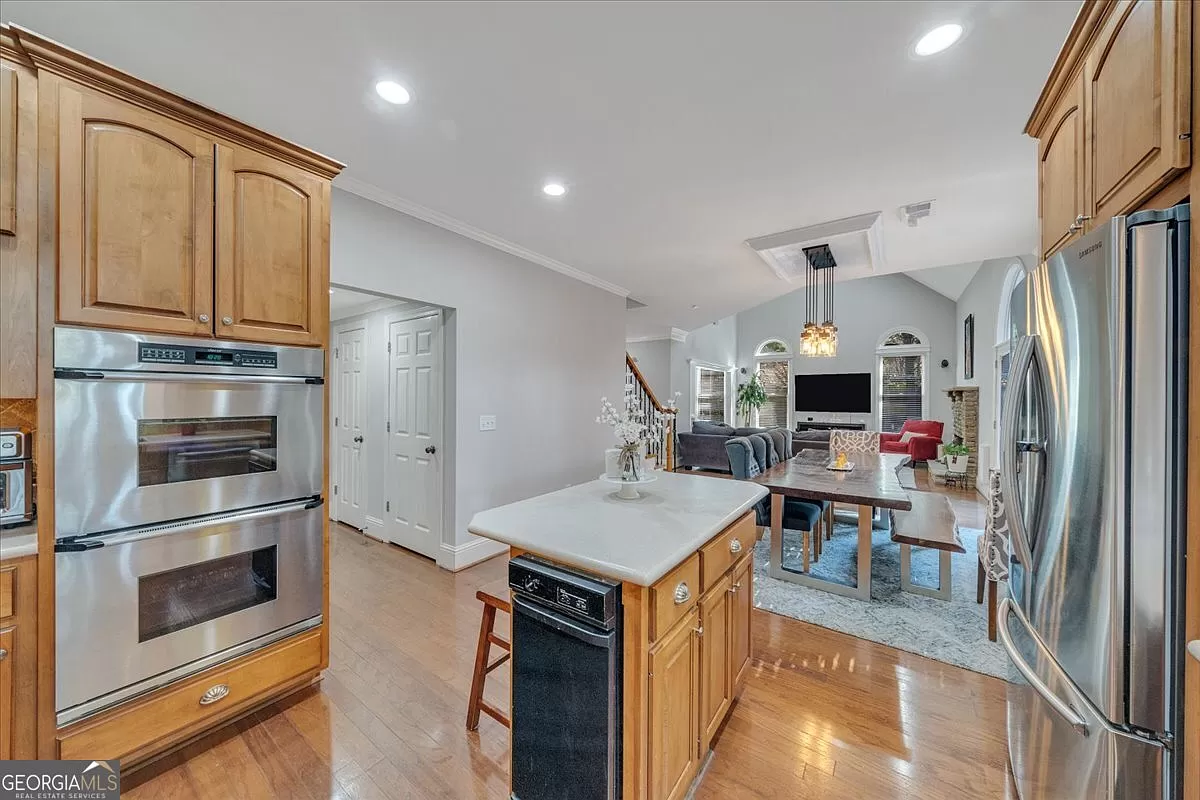 The before: a dated kitchen before the transformation!
