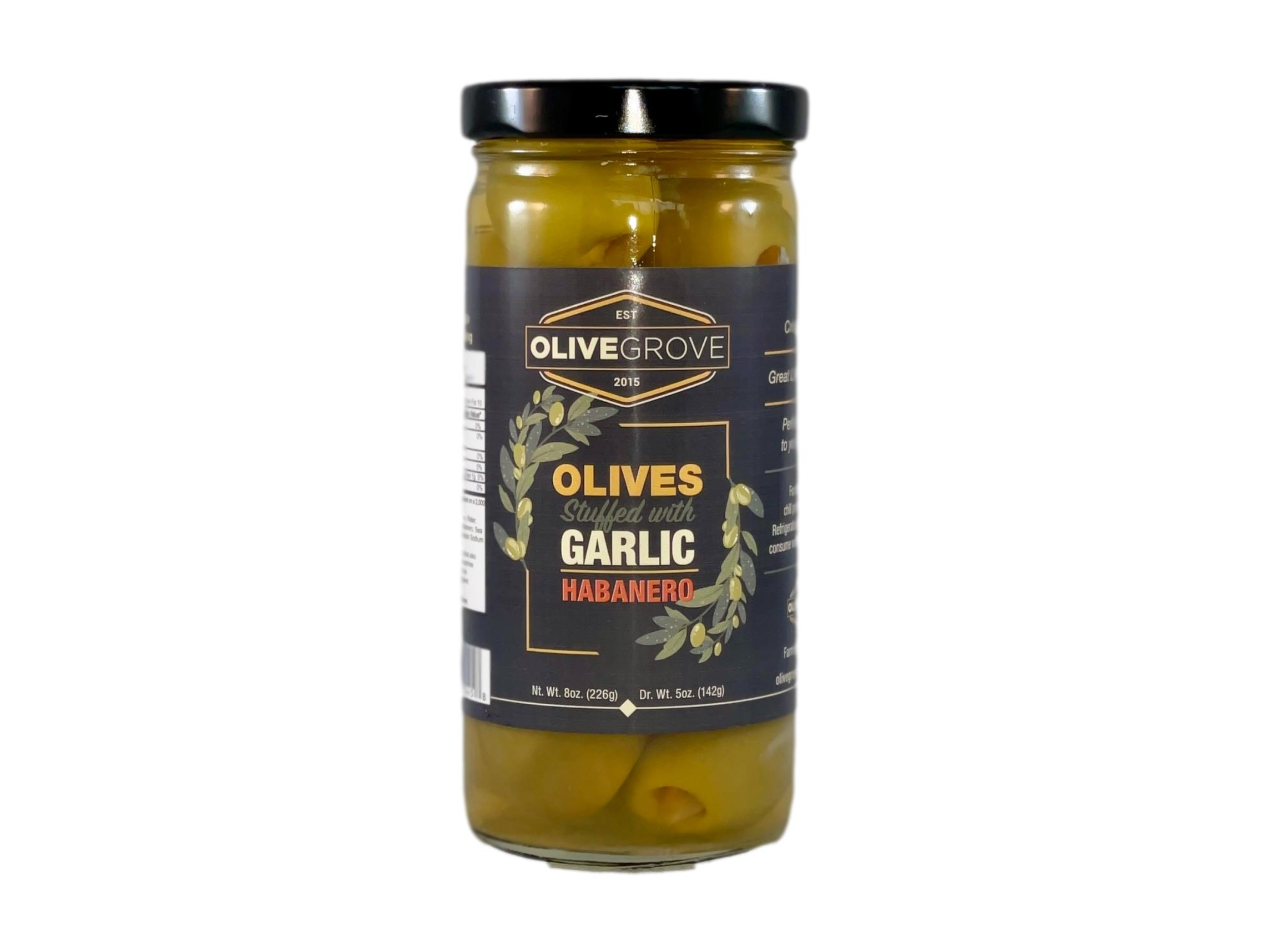Olive Grove - Garlic and Habanero Stuffed Queen Olives